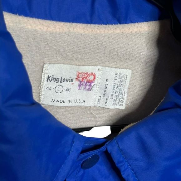 VTG King Louie Pro Fit Coaches Jacket Mens Large - Picture 3 of 3
